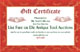 Auction/website Gift Certificate